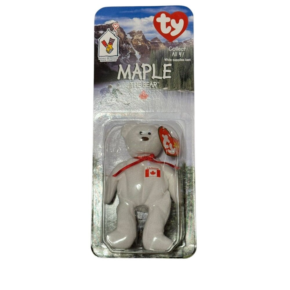 McDonalds Ty Beanie Baby Maple‎ the Bear Canada Unopened Vintage